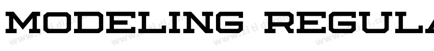 Modeling Regular字体转换 Modeling Regular字体转换